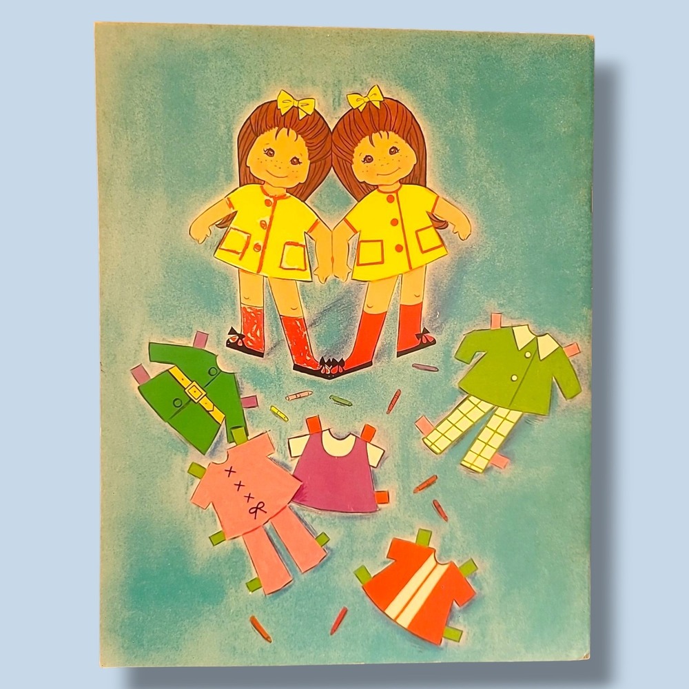 Vintage 1971 Kopy Kate Color Me Dress Me Paper‎ Doll Book Whitman Uncut Craft - Picture 2 of 2